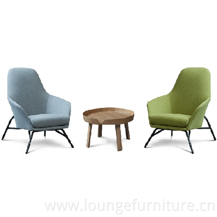 Denmark Design Light Luxury Backrest Petal Type Sofa Chair Office Living Lounge Chair